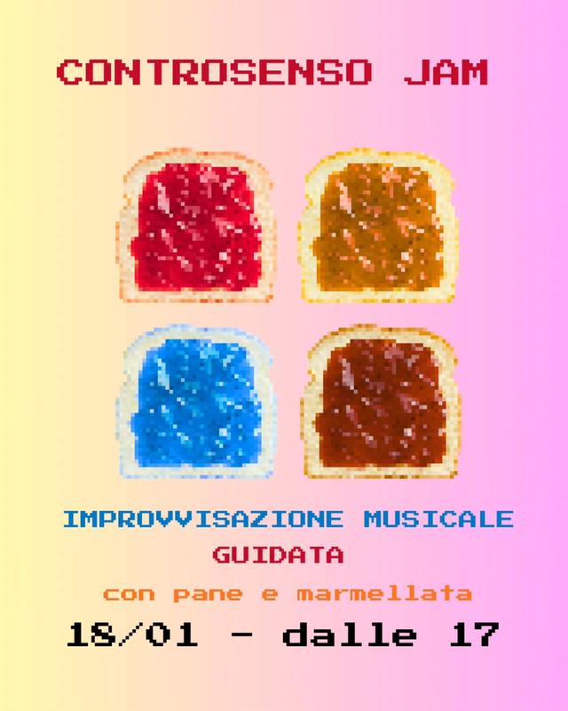 Locandina della Controsenso Jam del 18 gennaio